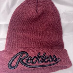 Reckless unisex ' Maroon Beanie Hat